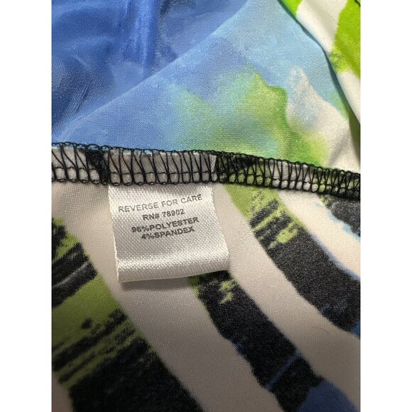 Toni Morgan Womens Abstract Button-Up Long Sleeve Blouse Size PX - Picture 7 of 10